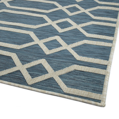 Kaleen Cove Cov06-17 Blue, Ivory, Navy Area Rug