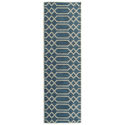 Kaleen Cove Cov06-17 Blue, Ivory, Navy Area Rug