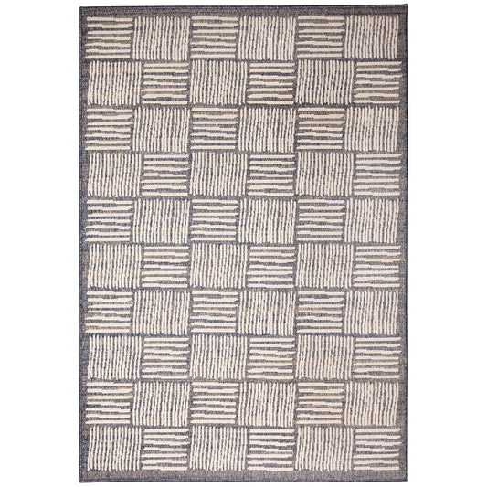 Liora Manne Cove Squares 6732/47 Grey Area Rug