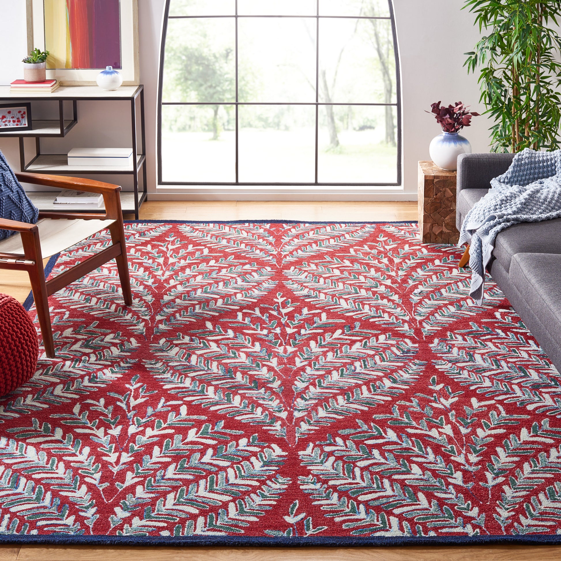 Safavieh Capri Cpr208Q Red/Green Area Rug