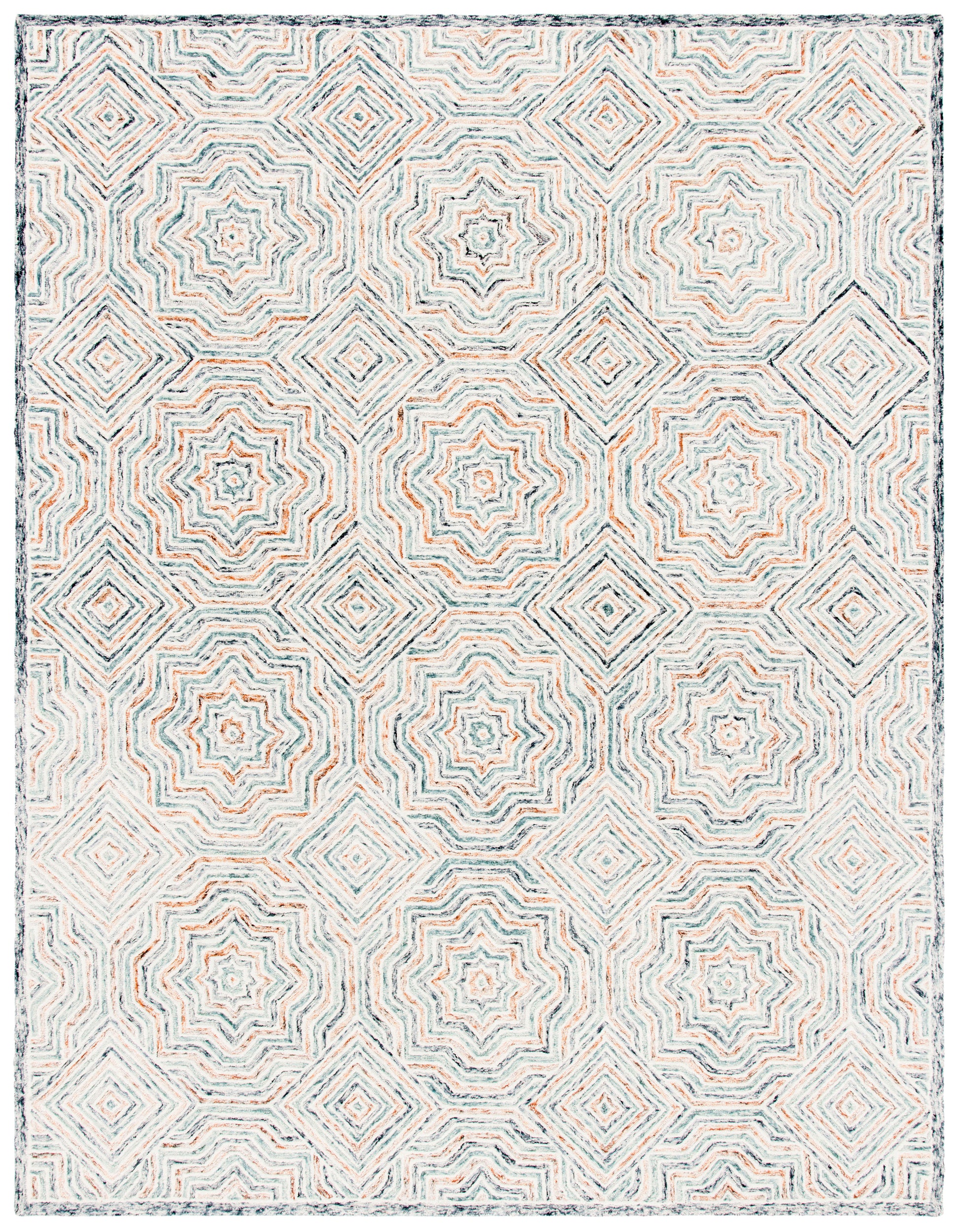 Safavieh Capri Cpr215M Blue/Rust Area Rug