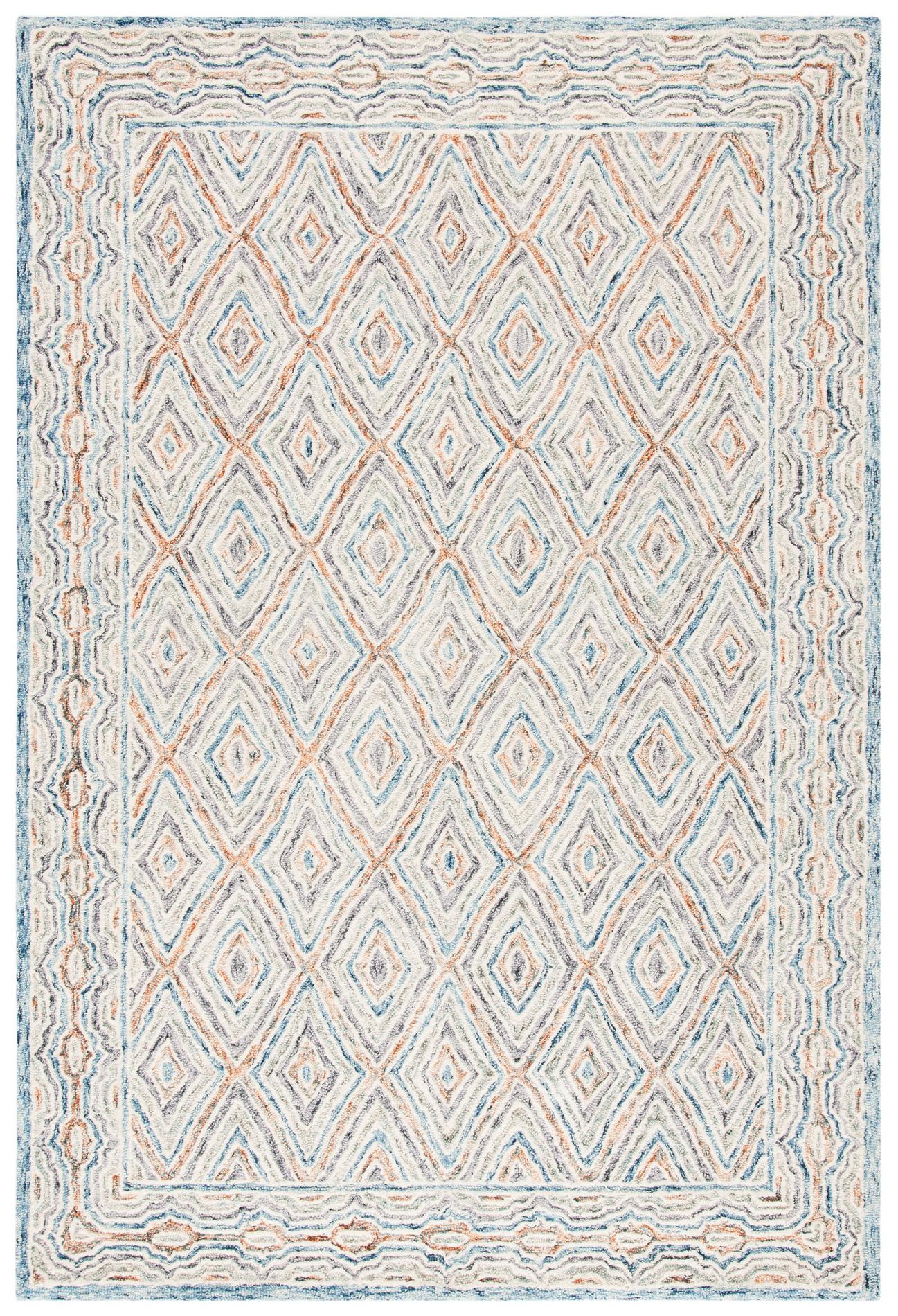 Safavieh Capri Cpr217M Blue/Rust Area Rug