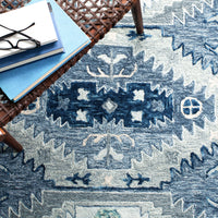 Safavieh Capri Cpr218M Blue/Grey Area Rug