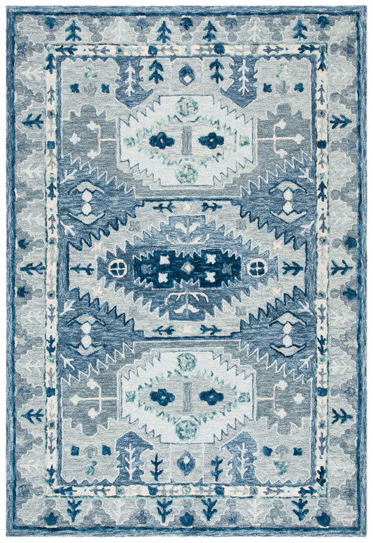 Safavieh Capri Cpr218M Blue/Grey Area Rug