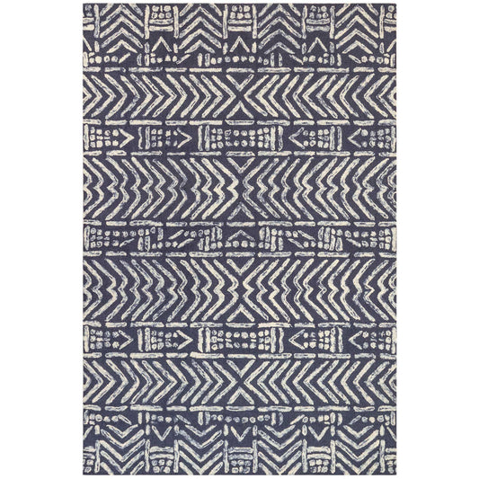 Liora Manne Cyprus Batik 7880/33 Navy Area Rug