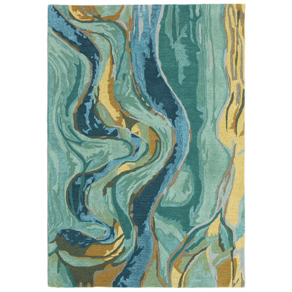 Liora Manne Corsica Panorama 9149/03 Blue Area Rug