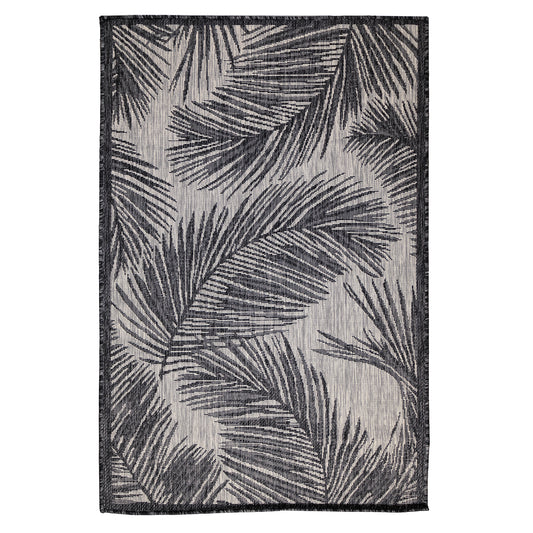 Liora Manne Carmel Fronds 8474/48 Black Area Rug