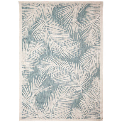 Liora Manne Carmel Fronds 8474/04 Blue Area Rug