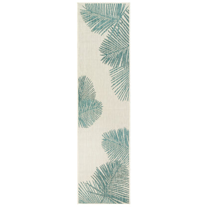 Liora Manne Carmel Palm 8439/04 Blue Area Rug