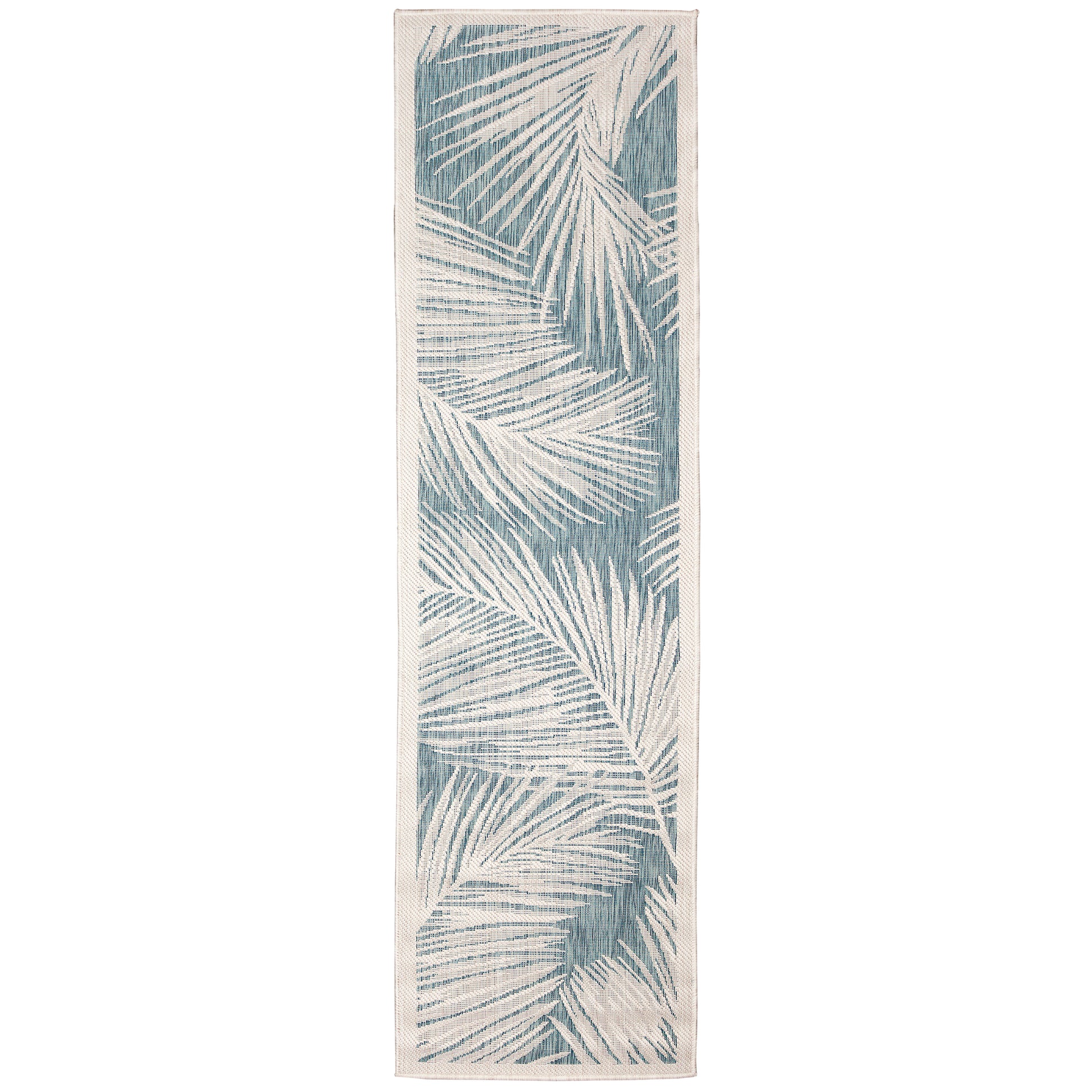 Liora Manne Carmel Fronds 8474/04 Blue Area Rug