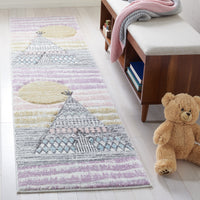 Safavieh Carousel Kids Crk117F Grey/Pink Area Rug