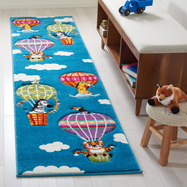 Safavieh Carousel Kids Crk118M Blue/Green Area Rug