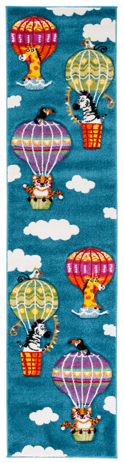 Safavieh Carousel Kids Crk118M Blue/Green Area Rug