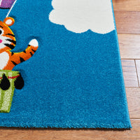 Safavieh Carousel Kids Crk118M Blue/Green Area Rug