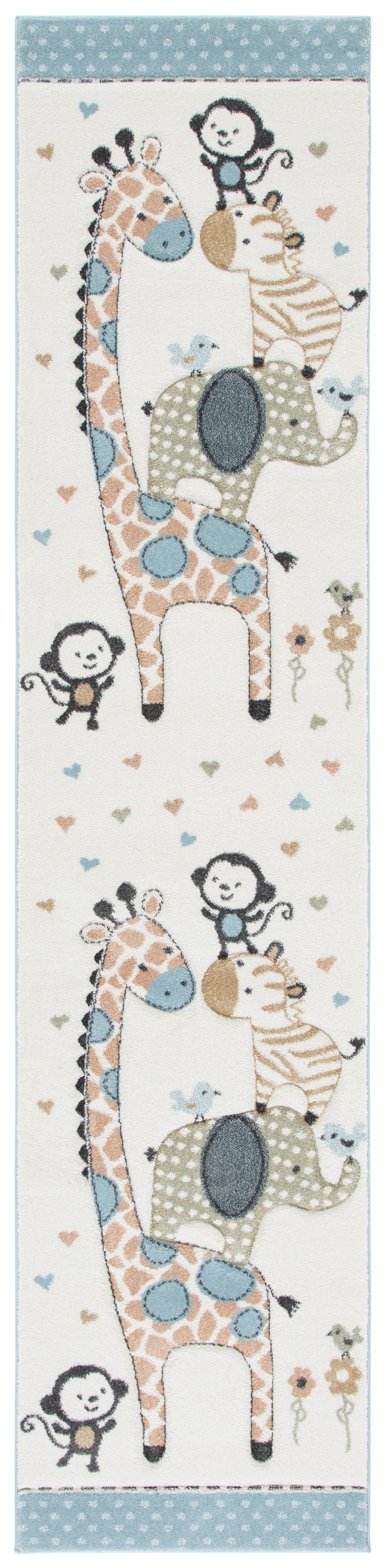 Safavieh Carousel Kids Crk120A Ivory Area Rug