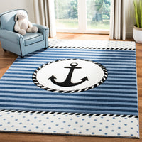 Safavieh Carousel Kids Crk124N Navy/Ivory Area Rug