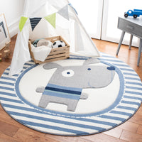 Safavieh Carousel Kids Crk126A Ivory/Blue Area Rug