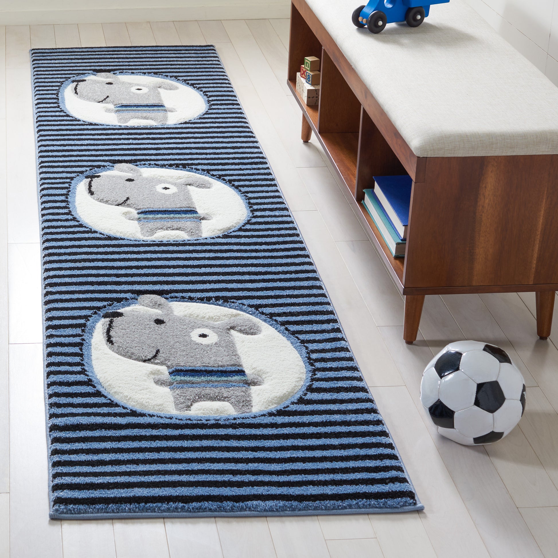 Safavieh Carousel Kids Crk126N Navy/Ivory Area Rug