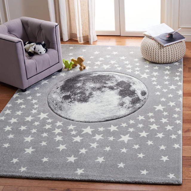 Safavieh Carousel Kids Crk135F Light Grey/White Area Rug