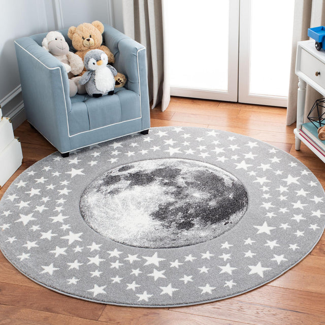 Safavieh Carousel Kids Crk135F Light Grey/White Area Rug