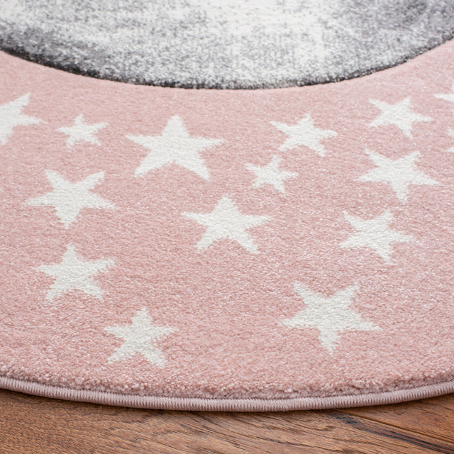 Safavieh Carousel Kids Crk135U Pink/Grey Area Rug