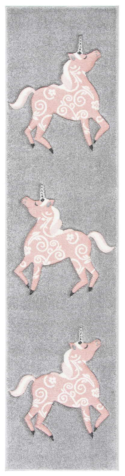 Safavieh Carousel Kids Crk163F Grey/Pink Area Rug