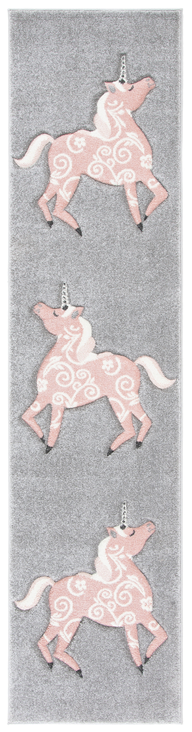 Safavieh Carousel Kids Crk163F Grey/Pink Area Rug