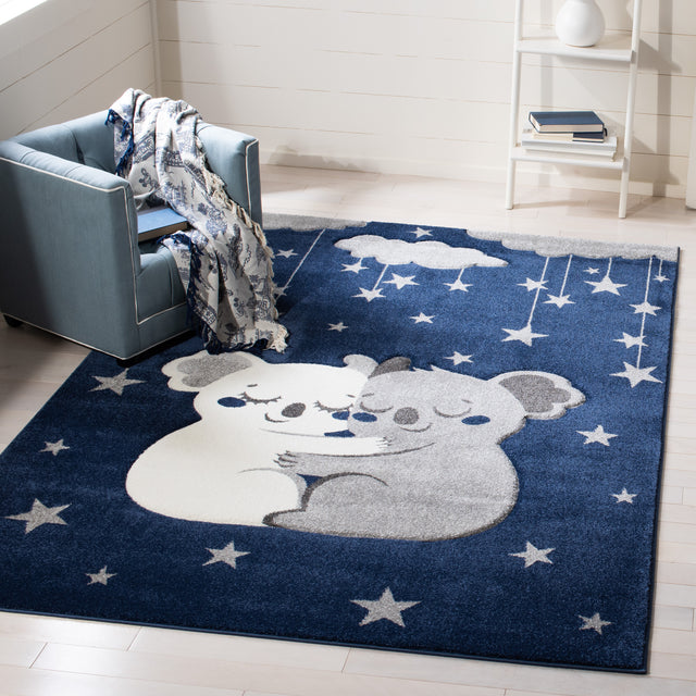 Safavieh Carousel Kids Crk195N Navy/Grey Area Rug