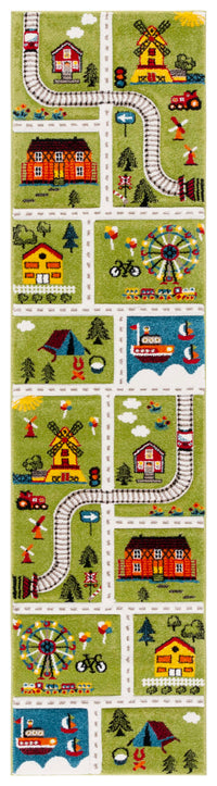 Safavieh Carousel Kids Crk197Y Green/Beige Area Rug