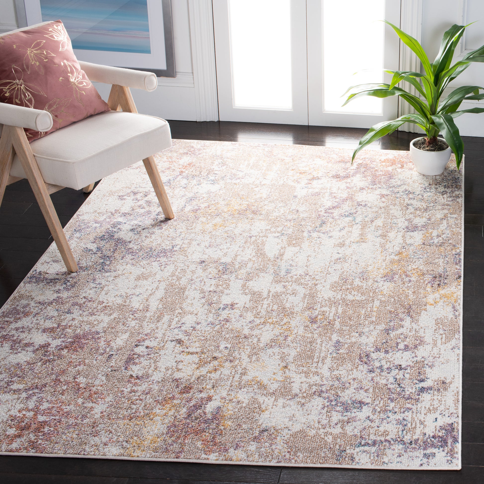 Safavieh Crystal Crs318A Ivory/Beige Area Rug