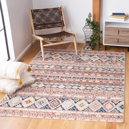 Safavieh Crystal Crs323P Rust/Ivory Area Rug