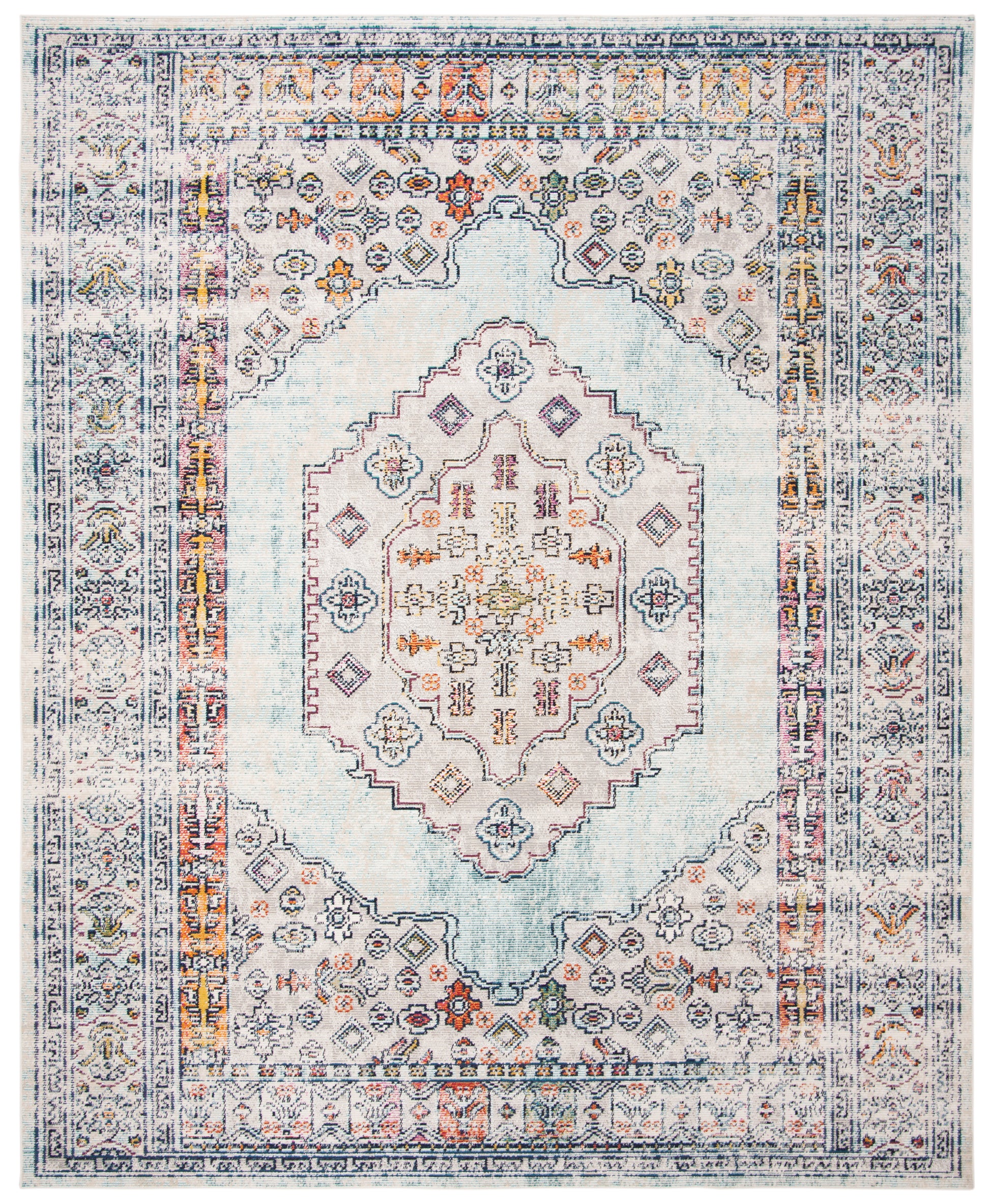 Safavieh Crystal Crs526M Blue/Grey Area Rug