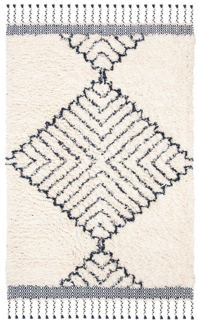 Safavieh Casablanca Csb251A Ivory/Navy Area Rug