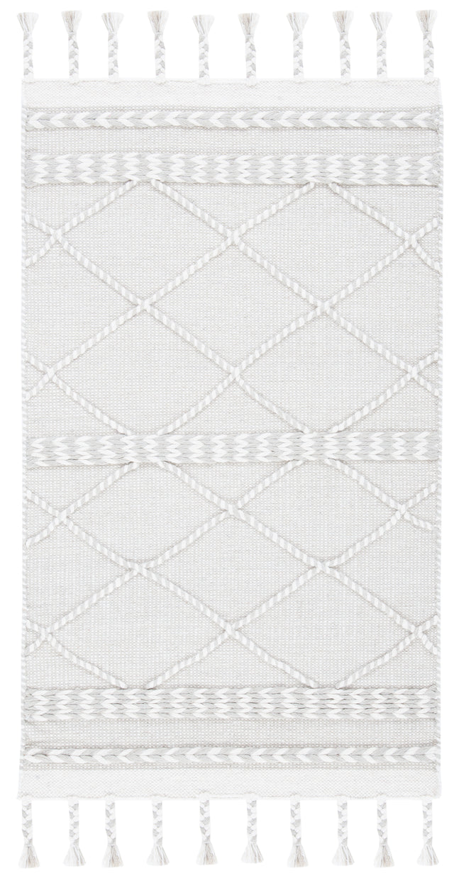 Safavieh Casablanca Csb575G Silver/Ivory Area Rug