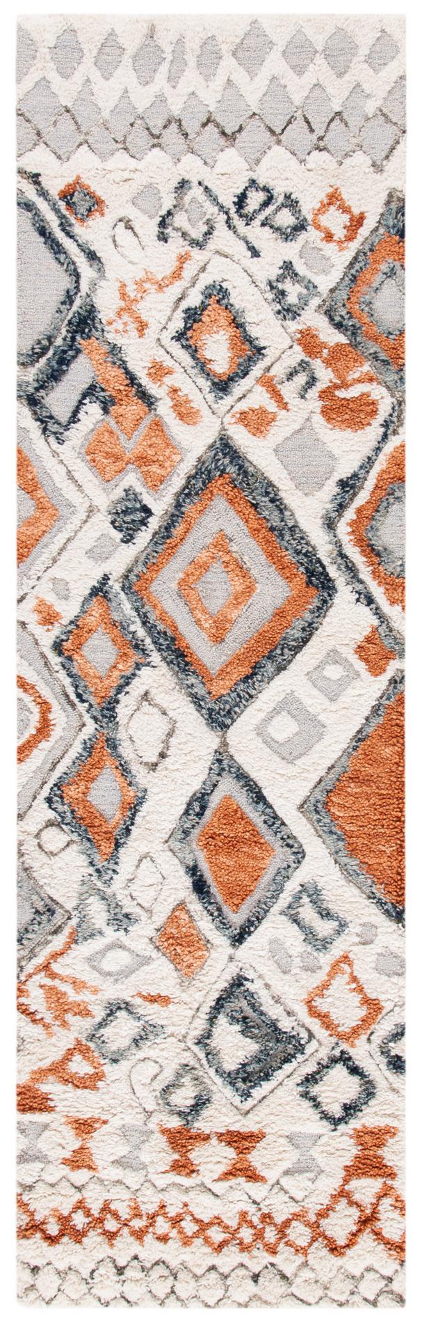 Safavieh Casablanca Shag Csb618A Ivory/Brown Area Rug