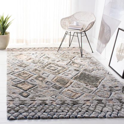 Safavieh Casablanca Shag Csb618X Grey/Olive Area Rug