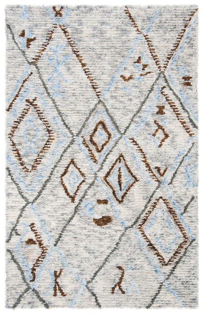 Safavieh Casablanca Shag Csb637F Grey/Blue Area Rug