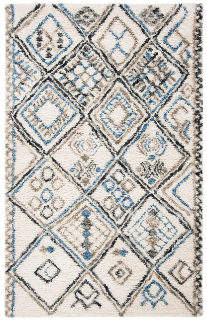 Safavieh Casablanca Shag Csb638A Black/Ivory Area Rug