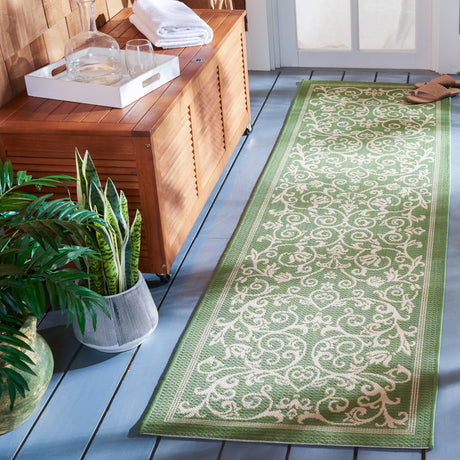 Safavieh Courtyard Cy2098 Olive/Natural Area Rug