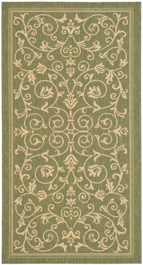 Safavieh Courtyard Cy2098 Olive/Natural Area Rug