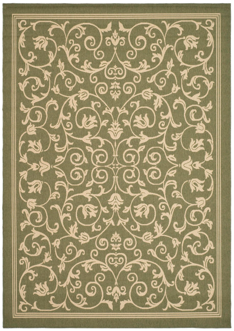 Safavieh Courtyard Cy2098 Olive/Natural Area Rug