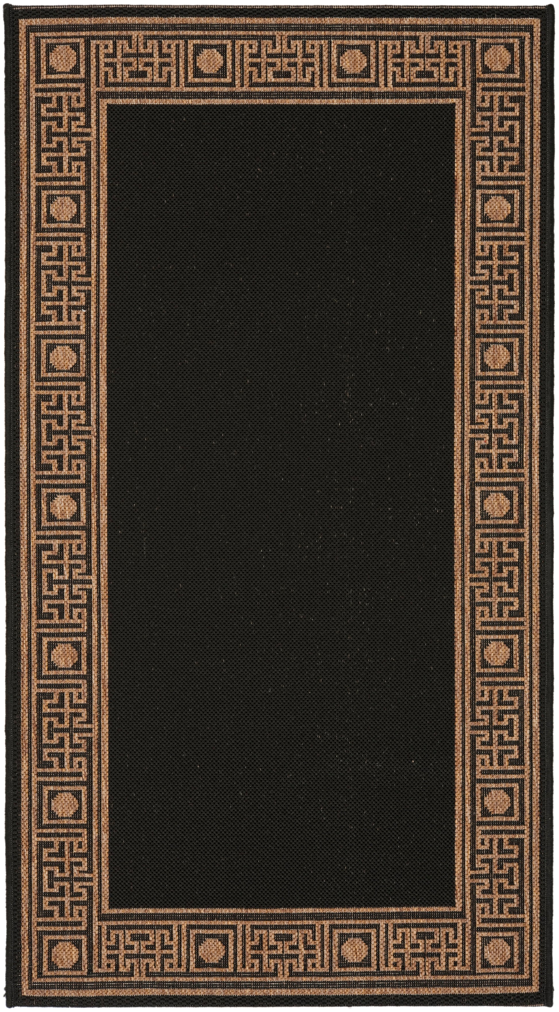 Safavieh Courtyard Cy5143G Black/Coffee Area Rug