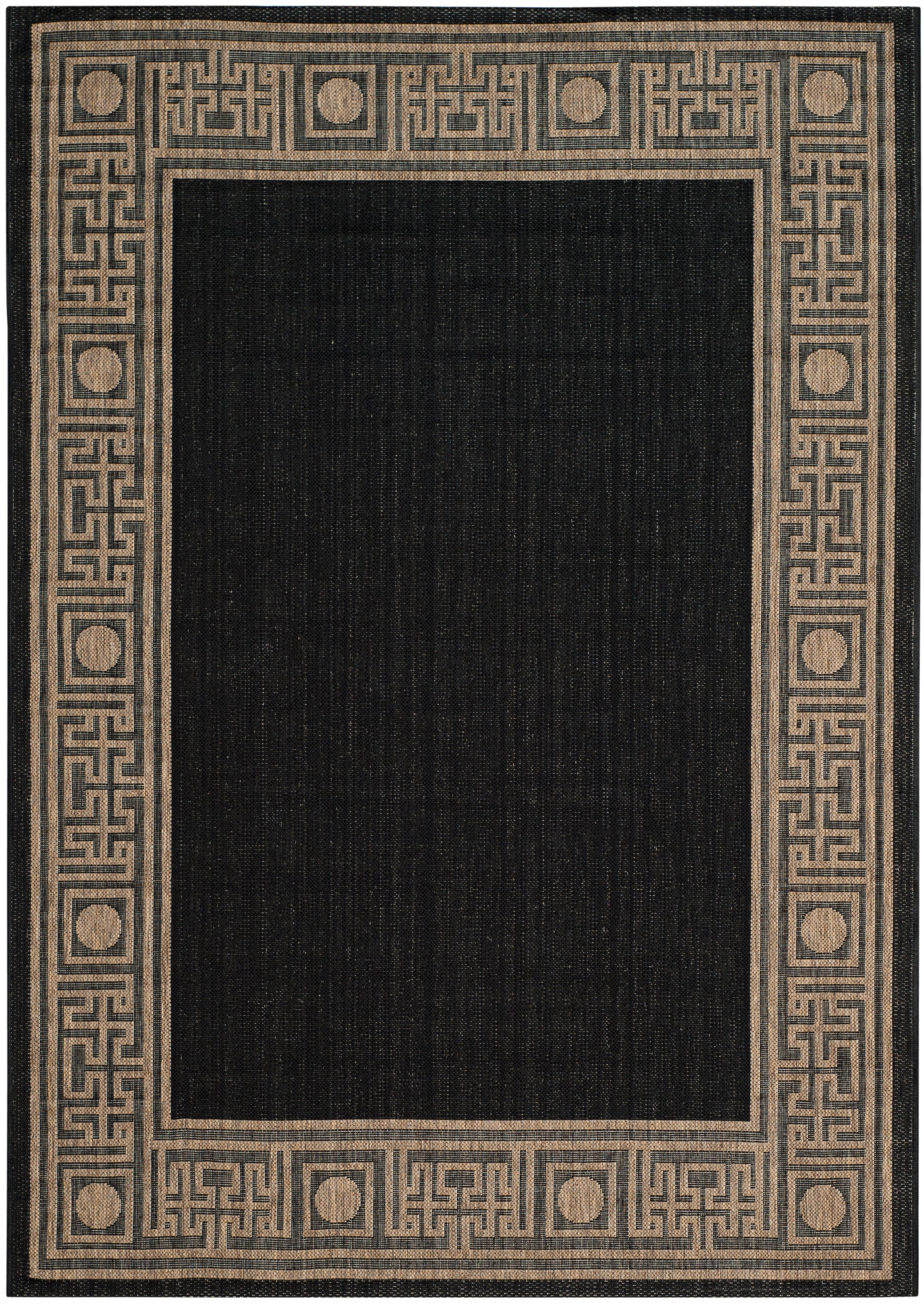 Safavieh Courtyard Cy5143G Black/Coffee Area Rug