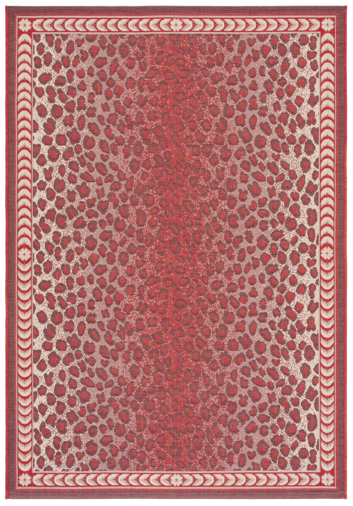 Safavieh Courtyard Cy6100-23812 Red/Beige Rugs.