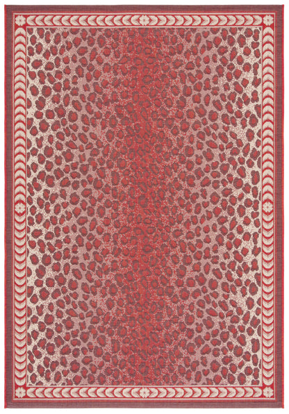 Safavieh Courtyard Cy6100-23812 Red/Beige Area Rug