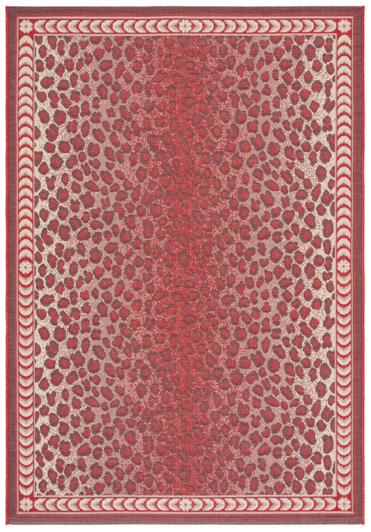 Safavieh Courtyard Cy6100-23812 Red/Beige Area Rug