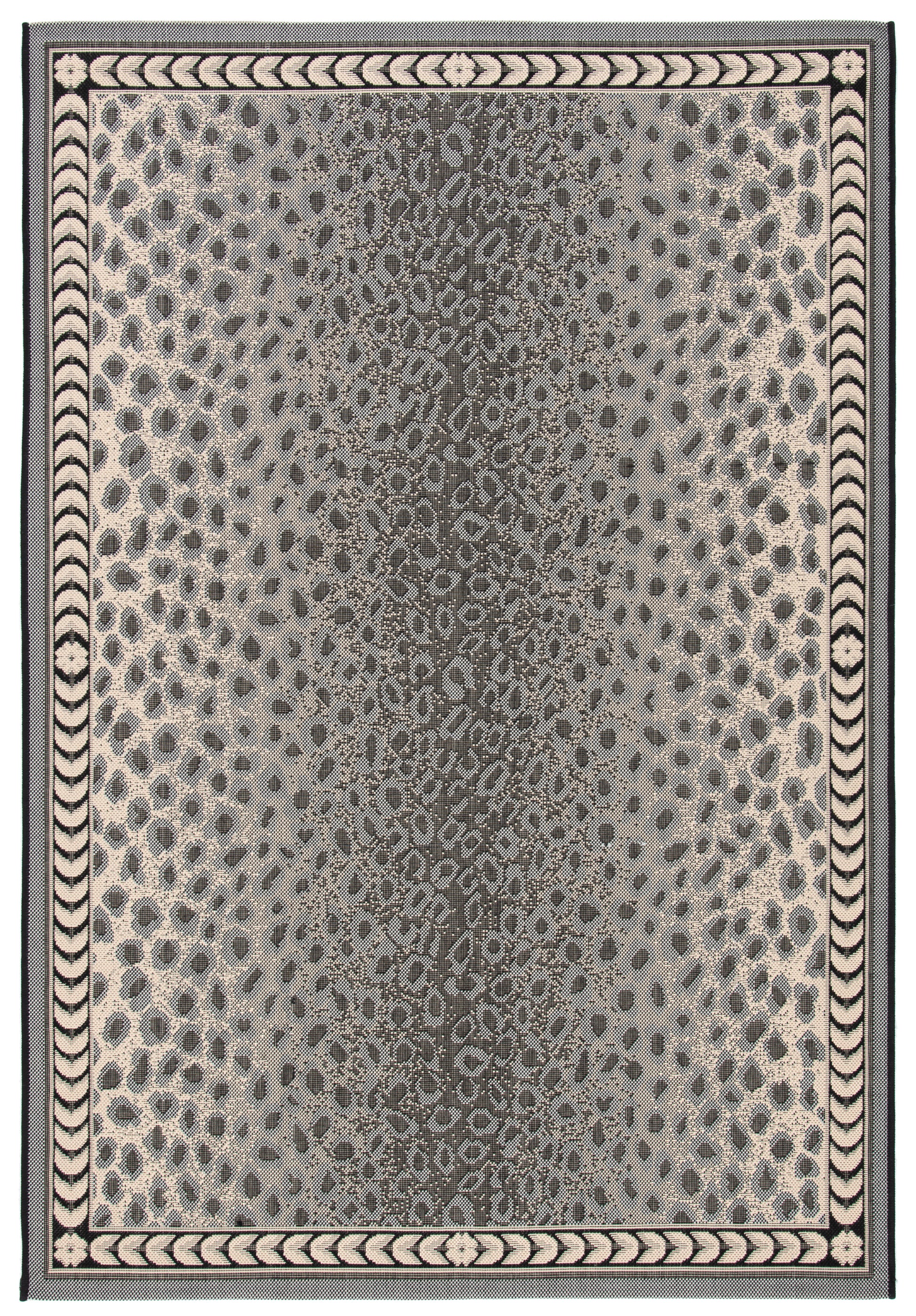 Safavieh Courtyard Cy6100 Grey/Black Area Rug