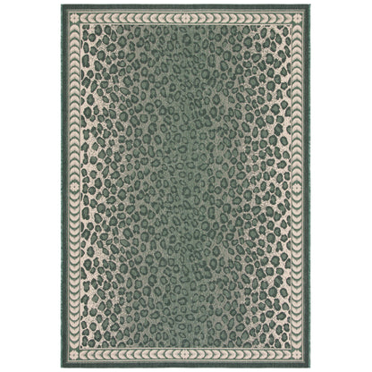 Safavieh Courtyard Cy6100-32212 Dark Green/Ivory Area Rug