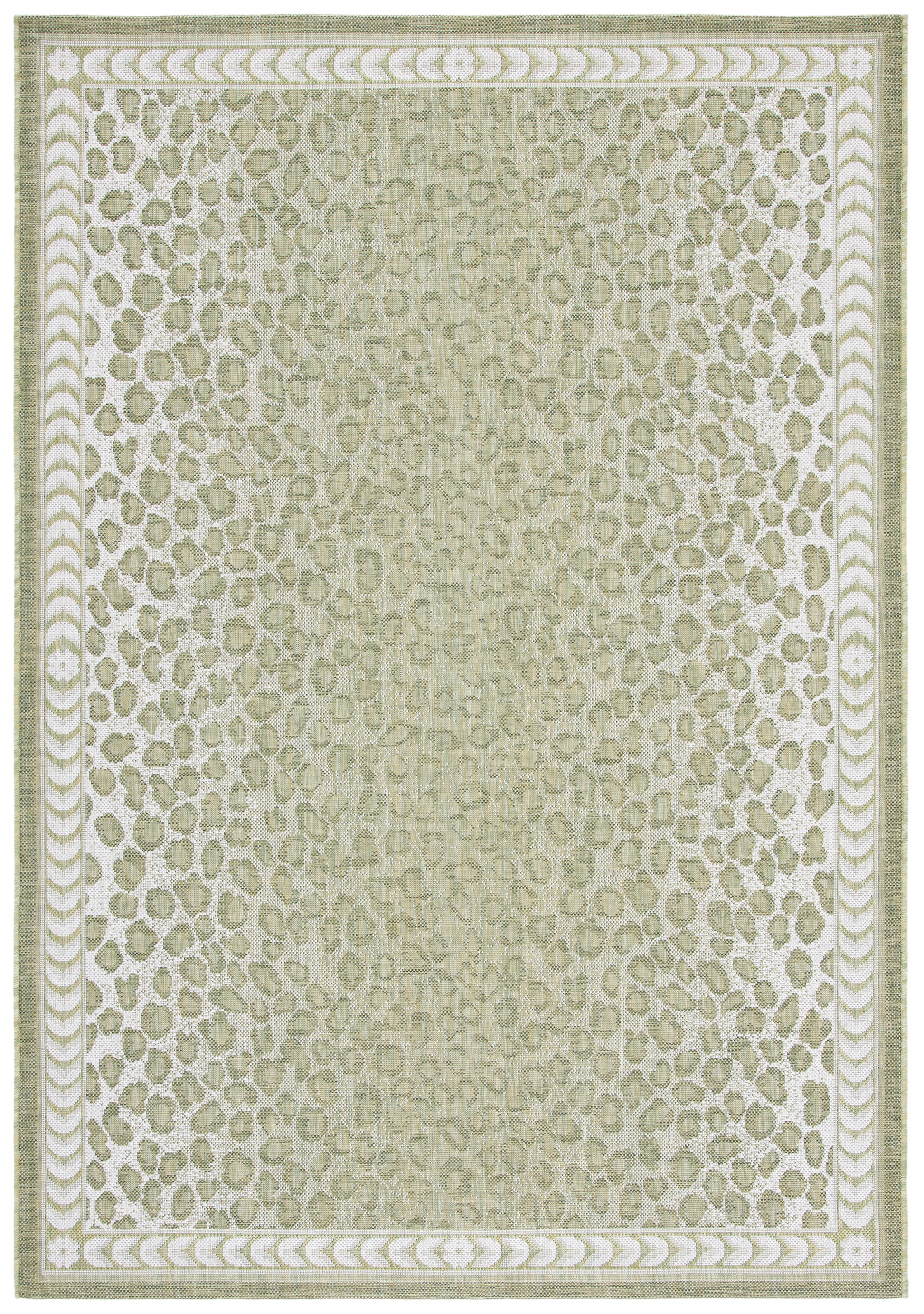 Safavieh Courtyard Cy6100-52712 Light Green/Ivory Area Rug