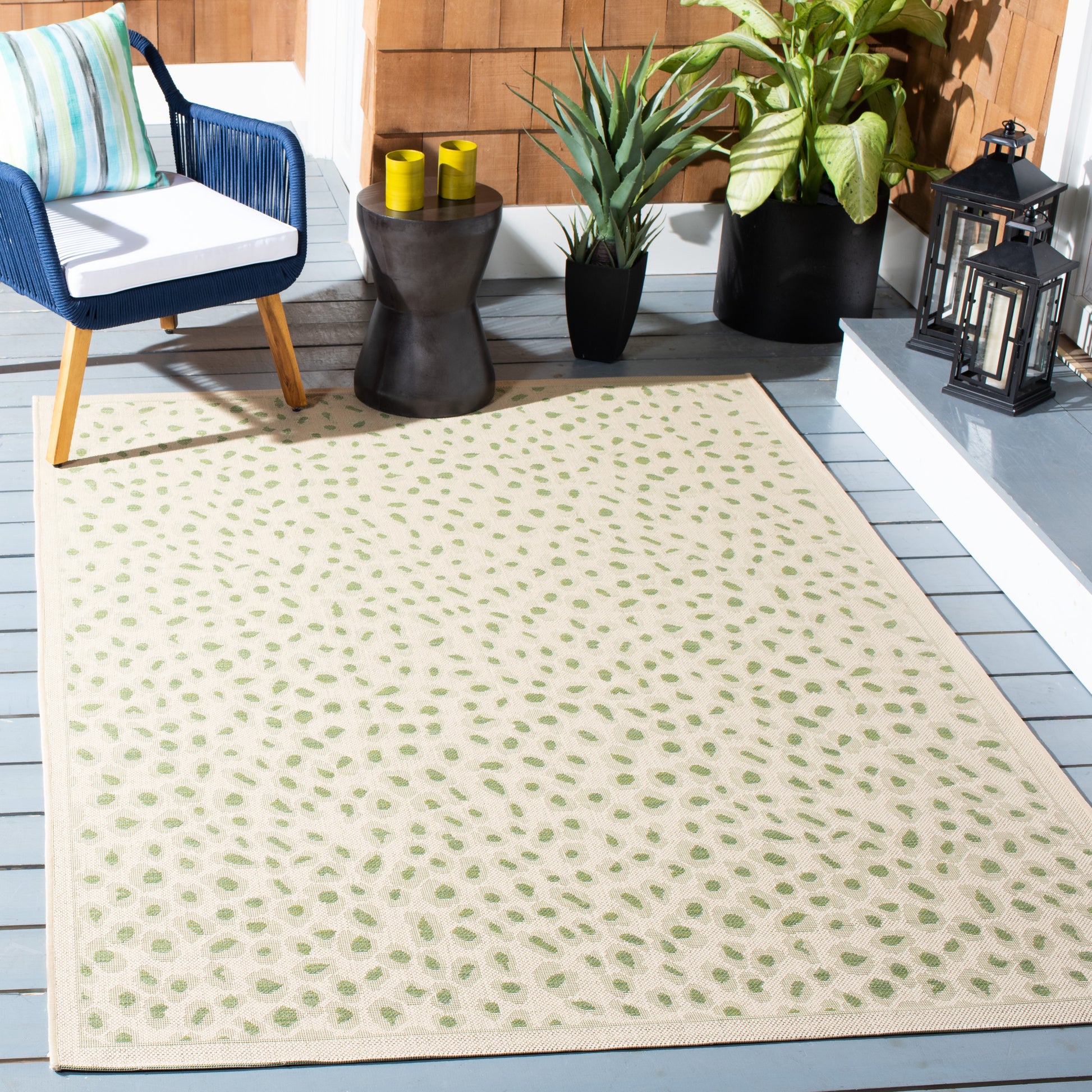 Safavieh Courtyard Cy6104-45312 Beige/Green Area Rug